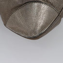 Salvatore Ferragamo Gancini Shoulder Bag Leather Gold Tone Auth ti2796-16