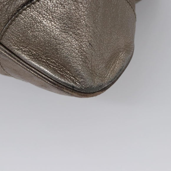 Salvatore Ferragamo Gancini Shoulder Bag Leather Gold Tone Auth ti2796