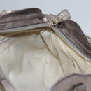 Salvatore Ferragamo Gancini Shoulder Bag Leather Gold Tone Auth ti2796-19