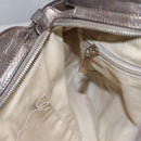 Salvatore Ferragamo Gancini Shoulder Bag Leather Gold Tone Auth ti2796-20