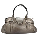 Salvatore Ferragamo Gancini Shoulder Bag Leather Gold Tone Auth ti2796-2