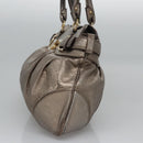 Salvatore Ferragamo Gancini Shoulder Bag Leather Gold Tone Auth ti2796-3