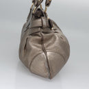 Salvatore Ferragamo Gancini Shoulder Bag Leather Gold Tone Auth ti2796-4