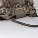 Salvatore Ferragamo Gancini Shoulder Bag Leather Gold Tone Auth ti2796-6