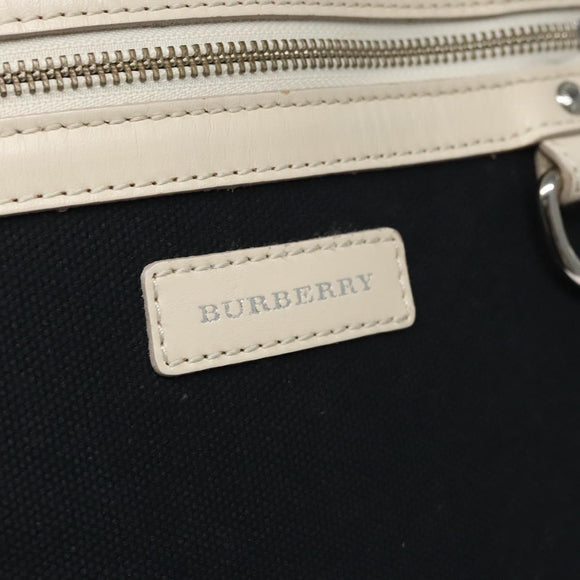 BURBERRY Tote Bag Canvas Navy Auth ti2798