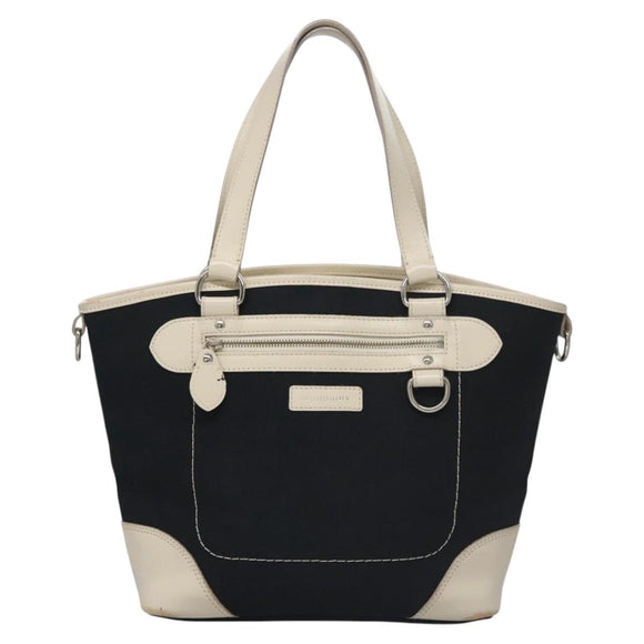 BURBERRY Tote Bag Canvas Navy Auth ti2798