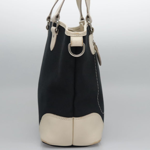 BURBERRY Tote Bag Canvas Navy Auth ti2798