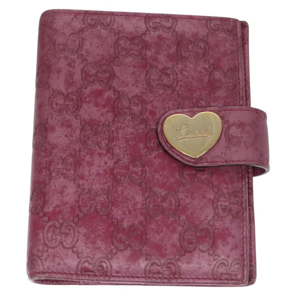 GUCCI GG Canvas Day Planner Cover 2Set Black Purple Auth ti2799