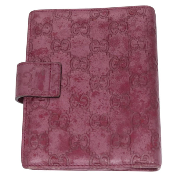 GUCCI GG Canvas Day Planner Cover 2Set Black Purple Auth ti2799