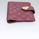 GUCCI GG Canvas Day Planner Cover 2Set Black Purple Auth ti2799-6