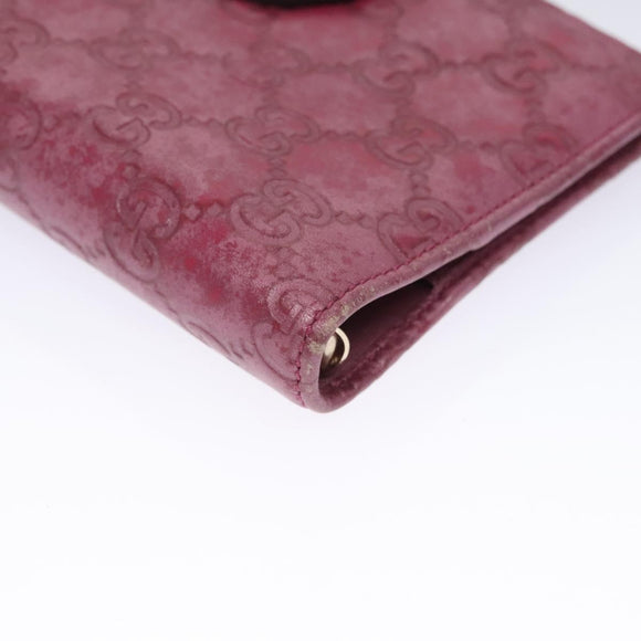 GUCCI GG Canvas Day Planner Cover 2Set Black Purple Auth ti2799