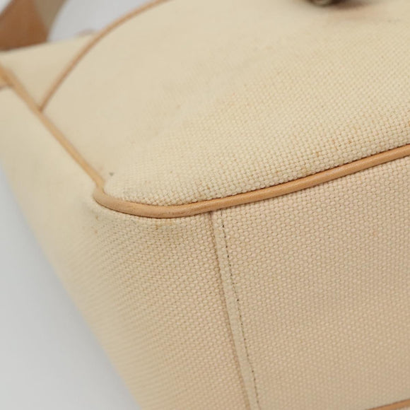 BURBERRY Blue Label Shoulder Bag Canvas Beige Auth ti2800