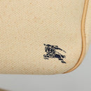 BURBERRY Blue Label Shoulder Bag Canvas Beige Auth ti2800-18