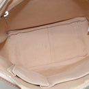 BURBERRY Blue Label Shoulder Bag Canvas Beige Auth ti2800-11