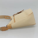 BURBERRY Blue Label Shoulder Bag Canvas Beige Auth ti2800-4