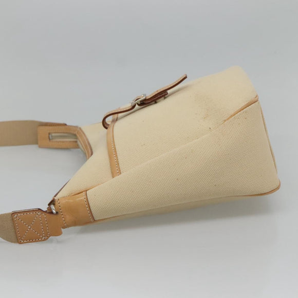 BURBERRY Blue Label Shoulder Bag Canvas Beige Auth ti2800