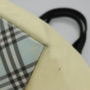 Burberrys Blue Label Tote Bag Nylon Yellow Auth ti2803-16