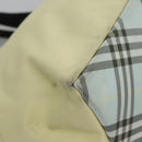 Burberrys Blue Label Tote Bag Nylon Yellow Auth ti2803-10