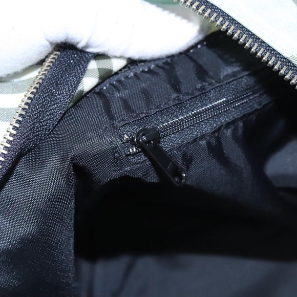 Burberrys Blue Label Tote Bag Nylon Yellow Auth ti2803