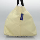 Burberrys Blue Label Tote Bag Nylon Yellow Auth ti2803-3