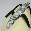 Burberrys Blue Label Tote Bag Nylon Yellow Auth ti2803-8