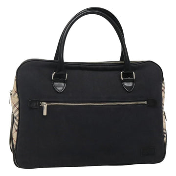 BURBERRY Blue Label Hand Bag Canvas Navy Auth ti2805