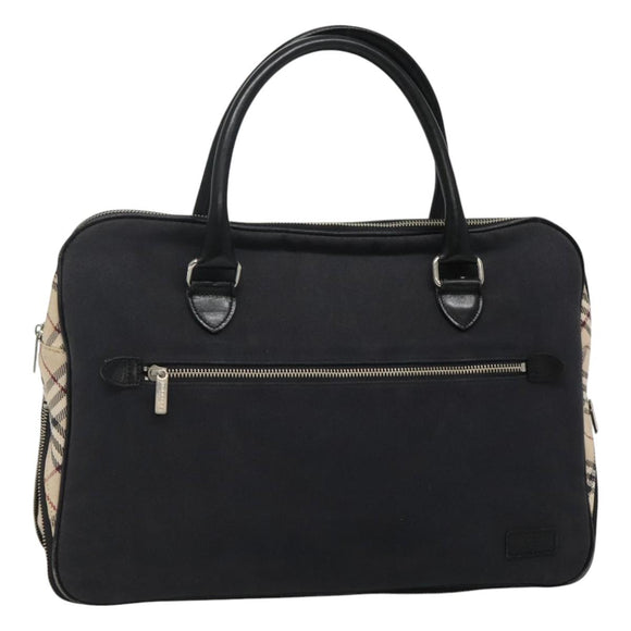 BURBERRY Blue Label Hand Bag Canvas Navy Auth ti2805