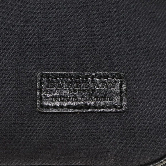 BURBERRY Blue Label Hand Bag Canvas Navy Auth ti2805