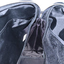 BURBERRY Blue Label Hand Bag Canvas Navy Auth ti2805-19