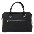 BURBERRY Blue Label Hand Bag Canvas Navy Auth ti2805-13