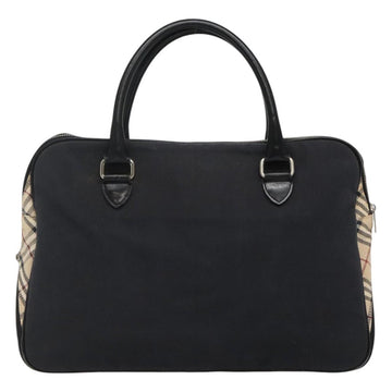 BURBERRY Blue Label Hand Bag Canvas Navy Auth ti2805 - 0