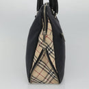 BURBERRY Blue Label Hand Bag Canvas Navy Auth ti2805-3