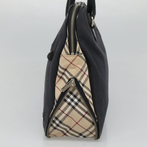 BURBERRY Blue Label Hand Bag Canvas Navy Auth ti2805