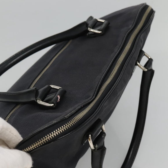 BURBERRY Blue Label Hand Bag Canvas Navy Auth ti2805
