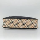 BURBERRY Blue Label Hand Bag Canvas Navy Auth ti2805-5