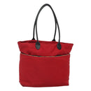 BURBERRY Tote Bag Nylon Red Auth ti2806-1