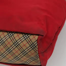 BURBERRY Tote Bag Nylon Red Auth ti2806-12