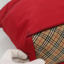 BURBERRY Tote Bag Nylon Red Auth ti2806-16