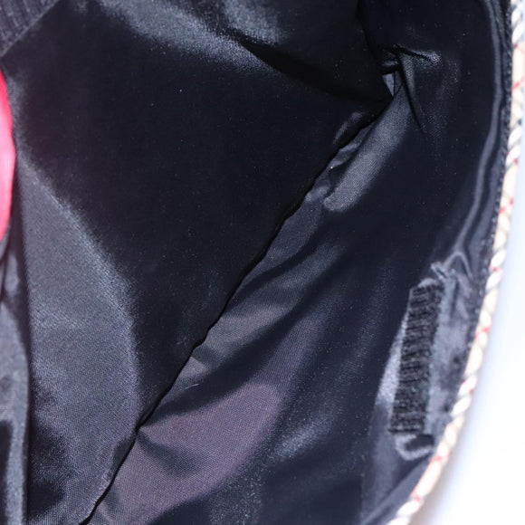 BURBERRY Tote Bag Nylon Red Auth ti2806