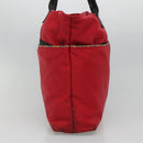 BURBERRY Tote Bag Nylon Red Auth ti2806-3