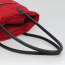 BURBERRY Tote Bag Nylon Red Auth ti2806-7