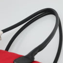 BURBERRY Tote Bag Nylon Red Auth ti2806-8