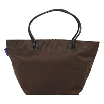 Burberrys Blue Label Tote Bag Nylon Brown Auth ti2808 - 0