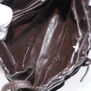 FENDI Zucca Canvas Shoulder Bag Brown Black Auth ti2809-11