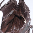 FENDI Zucca Canvas Shoulder Bag Brown Black Auth ti2809-18