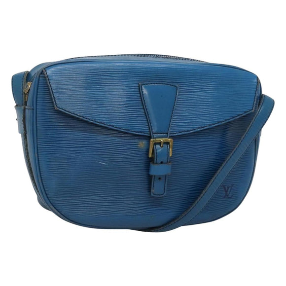 LOUIS VUITTON Epi June Feuille Shoulder Bag Blue M52155 LV Auth ti2813