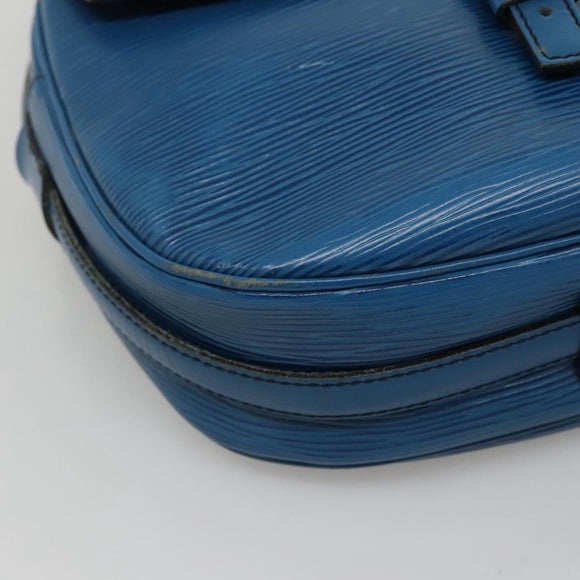 LOUIS VUITTON Epi June Feuille Shoulder Bag Blue M52155 LV Auth ti2813