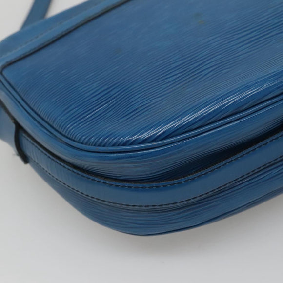LOUIS VUITTON Epi June Feuille Shoulder Bag Blue M52155 LV Auth ti2813
