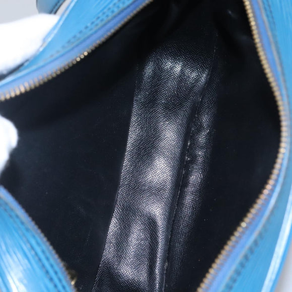 LOUIS VUITTON Epi June Feuille Shoulder Bag Blue M52155 LV Auth ti2813