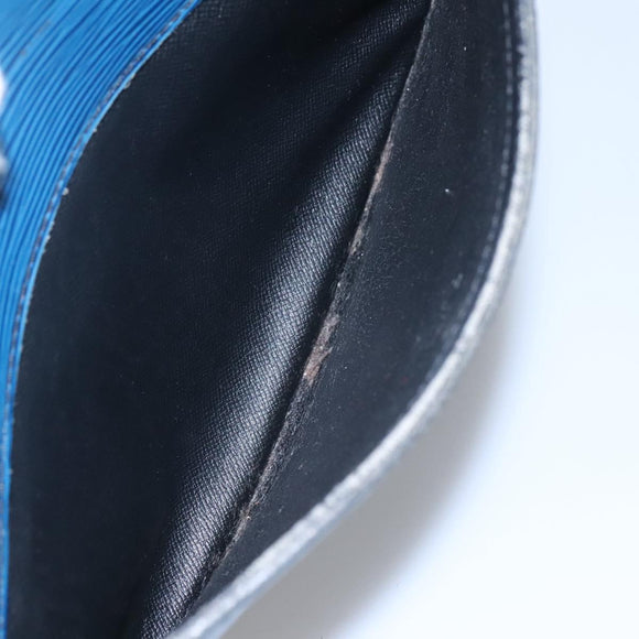 LOUIS VUITTON Epi June Feuille Shoulder Bag Blue M52155 LV Auth ti2813